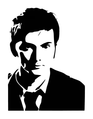 Dr Who David Tennant vinyl Decal / Sticker