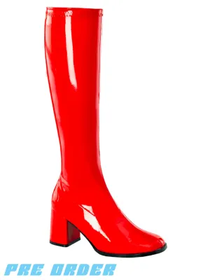 GOGO 300 BOOTS - RED STRETCH ✰ PRE ORDER ✰