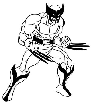 Wolverine vinyl car Decal / Sticker